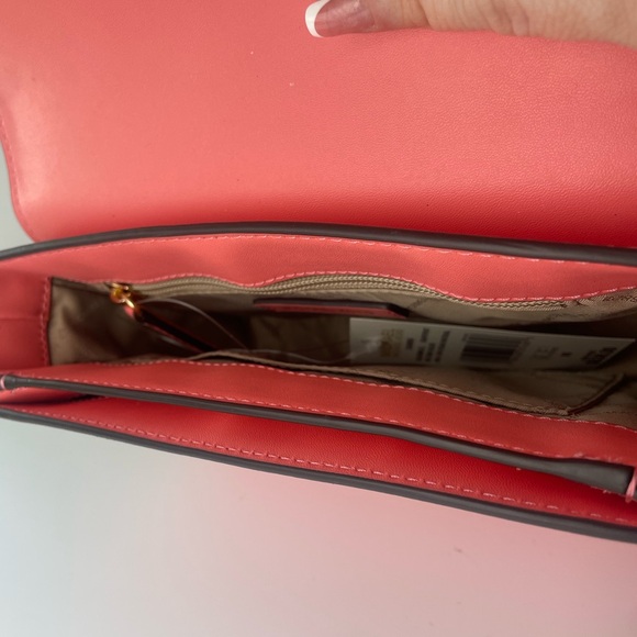 Michael Kors Carmen Medium Convertible Shoulder Bag Grapefruit - Picture 8 of 14